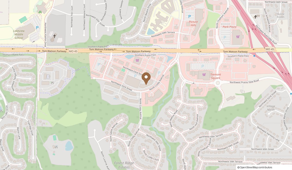 Map: 5901 NW 63rd Terrace Suite 100, Kansas City, MO 64151